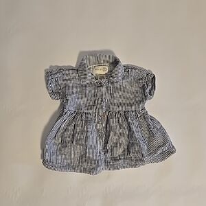 Carter's Blue and White Striped Casual Dress